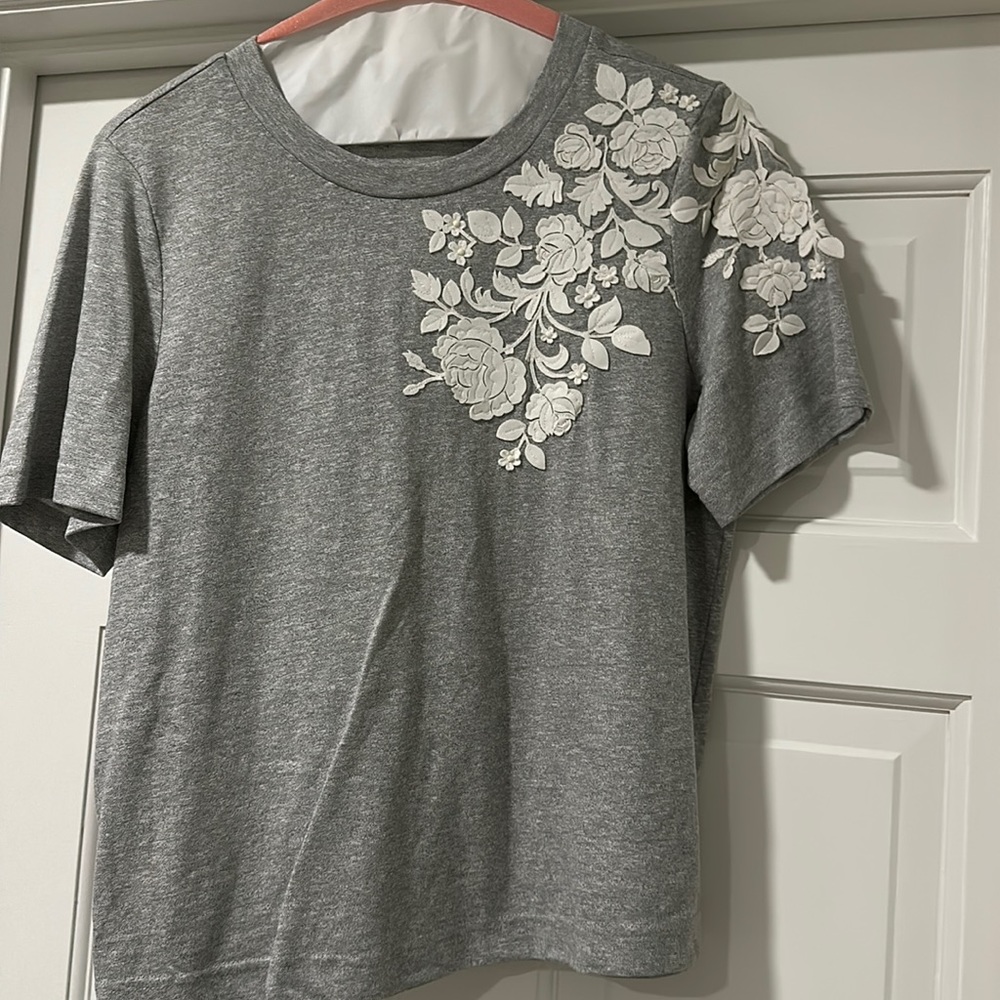 Anthropologie Appliqué Tee